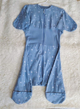 GROWNSY Transitional Swaddle Sleep Sack 6-12 Months BLUE Moon  Stars Design