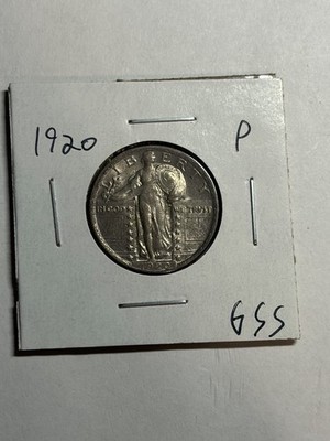 1920 Standing Liberty Quarter Nice AU/UNC Near FH Better Date