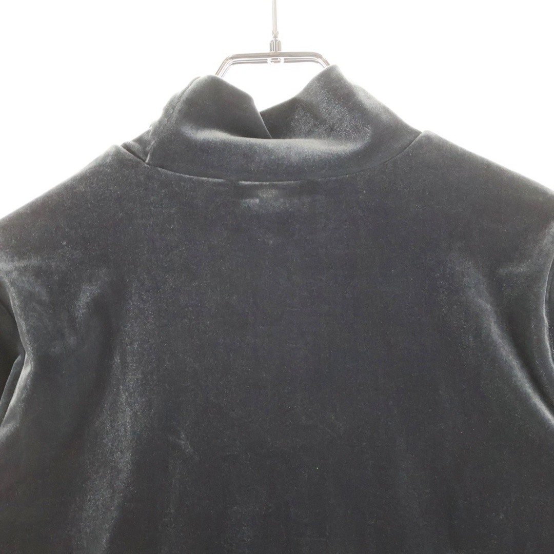 Fendi FF Logo Embroidered Velour Velvet Mock Neck Long Sleeve T-shirt Top Used 8 thumbnail 4