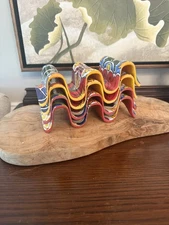 Prepara Taco Holders Set Of 4 Colorful Individual Servings Holder