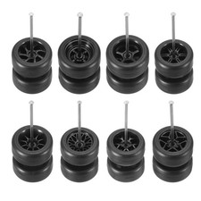 8 Set 164 Wheels And Tires Set Kit 4 Rims Black Rims 8 Set 164 Wheels And Tires Set Kit 4 Rims Black Rims