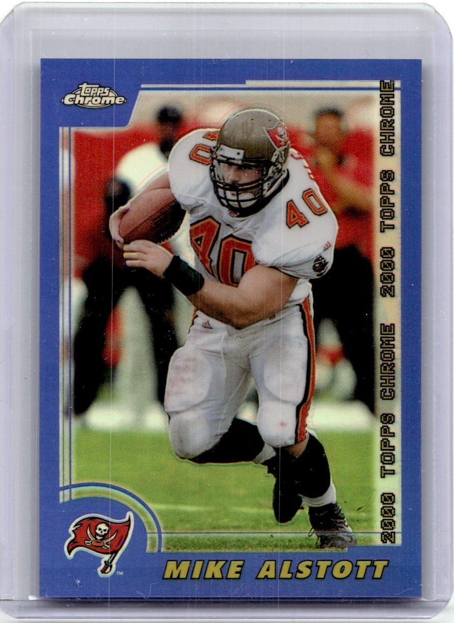 2000 TOPPS CHROME REFRACTORS MIKE ALSTOTT TAMPA BAY BUCCANEERS #21