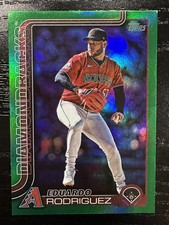 2025 Topps Series 2 #661 - Eduardo Rodriguez - Green Holofoil /99 - Diamondbacks