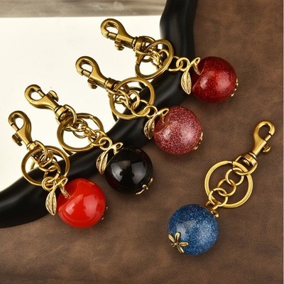 Apples Keychain Small Bag Charm Suitable for Fashionable Bags and Wallets Keys
