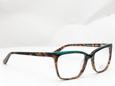 gx by Gwen Stefani GX052 BRN Brown Horn Green Women Eyeglasses Frames 50-16-135