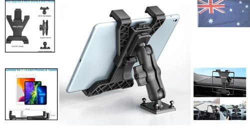 Tablet Holder for Truck, Heavy Duty Drill Base Tablet Car Mount for iPad, min... - Picture 2 of 14