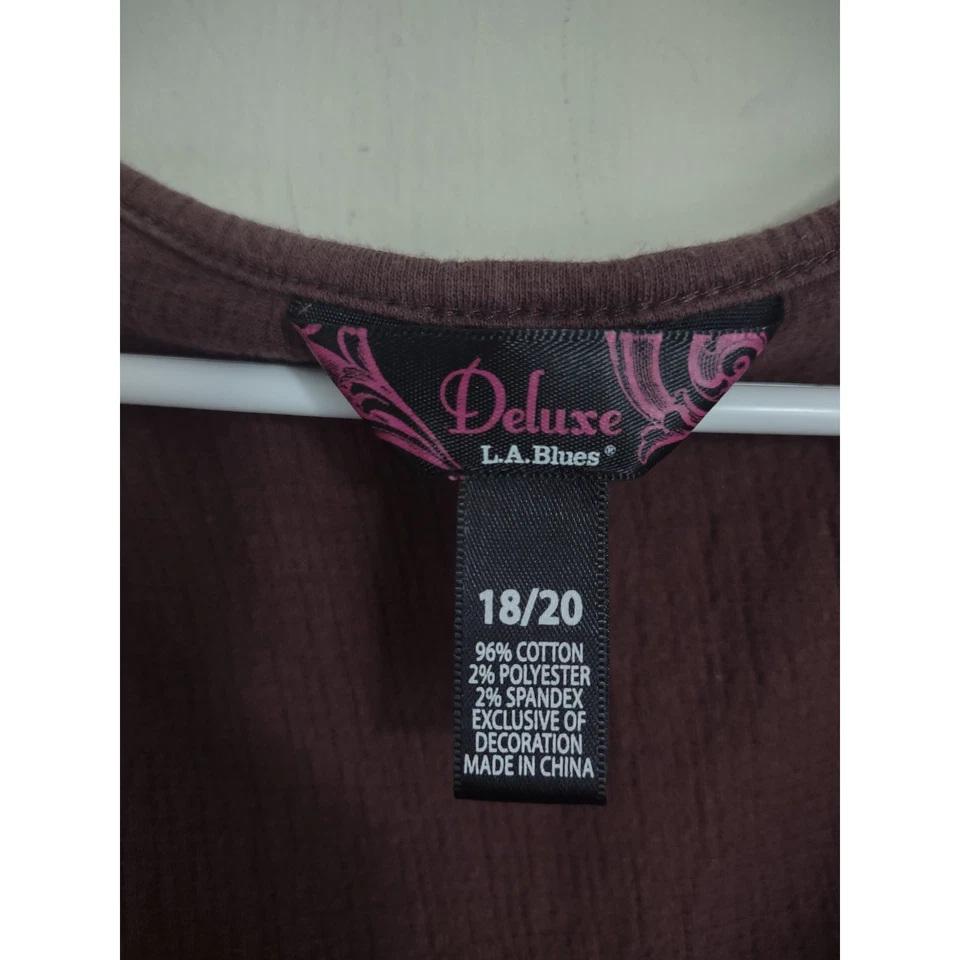 Blusa Babydoll Gauzy Vintage Y2K Deluxe LA Blues XL Bohemia Informal Preppy  Foto 2 de 4