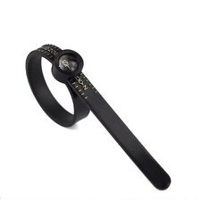 UK Ring Sizer Measuring Tool Tape Gauge Finger Size Ruler With Magnifie