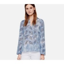 Tory Burch Blue Baltic Sea Dream Catcher Tunic Shirt, Size 6, NWT! $275