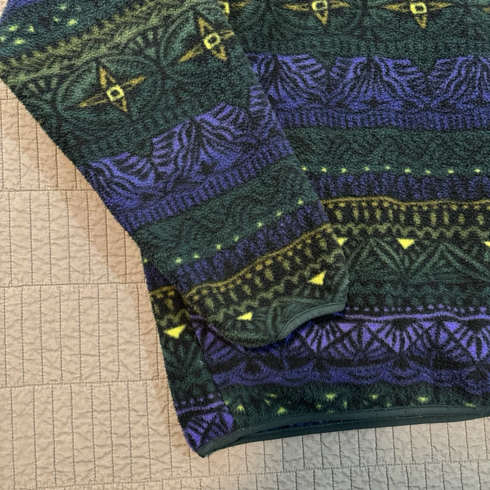 Vintage 90s Patagonia Synchilla Tradewinds Aztec Snap T Fleece Jacket Men Large - Image 4 of 4