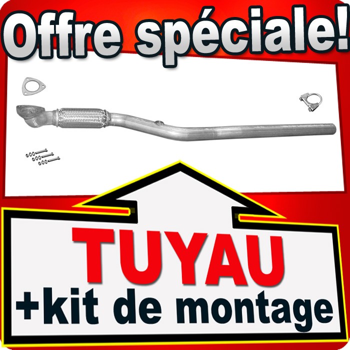 Tuyau avant anti-fuite échappement Opel Zafira A et Astra H 1.8 125ch
