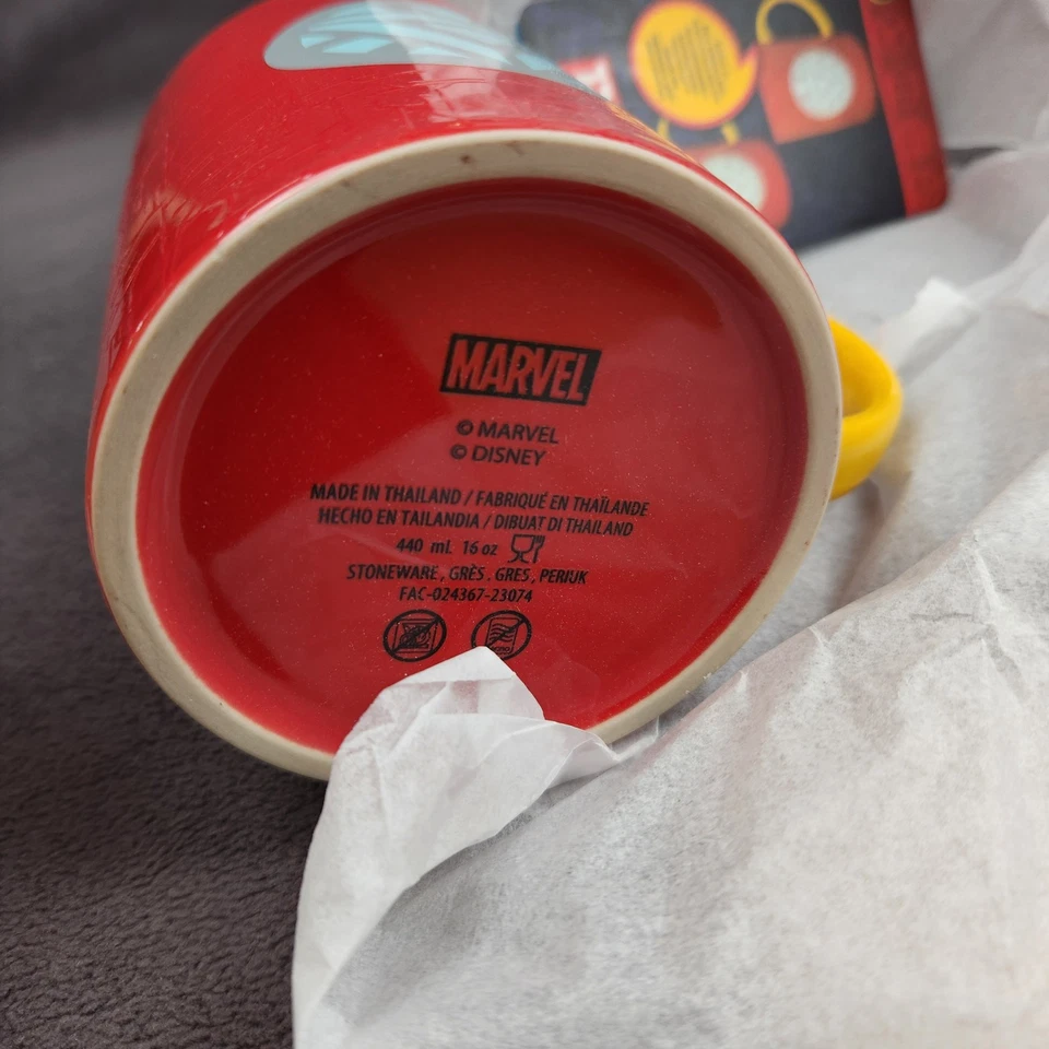 Taza Marvel Iron Man Reactiva al Calor Cambio de Color 16oz Reactor Arco Taza Disney Nueva Foto 3 de 4