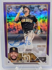 2023 Topps Chrome - Rookie Autographs Luis Liberato #RA-LL Purple Refractor /250