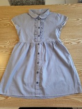 Girls Blue Gingham School Summer Dress TU Age 10 Years