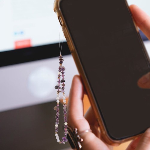 Czeski kolorowy koralikowy pasek koralik telefon charm koralik smycz telefoniczna - Zdjęcie 2 z 12