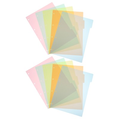  5 PCS Farbenfrohe Etikettentrennkarte Büro Büroprodukte Index-Tabs