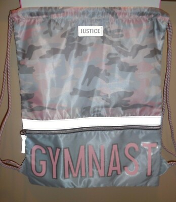 justice drawstring bag