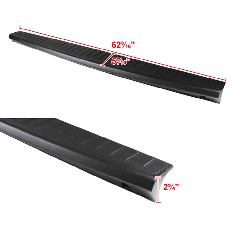 Tapa tapa puerta trasera 06-08 Dodge Ram 1500 2500 3500 plástico negro 4x4 2x4 Foto 2 de 4