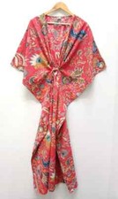 Cotton Kimono Kaftans Summer Dress Indian Night Gown Maxi Bridal Caftan Dress