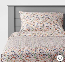 Pillowfort Microfiber Full Sheet Set Playtime Multicolor New NWT