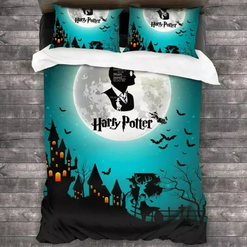 Harry Potter Bedding Set 3PCS Duvet Cover Pillowcase Comforter Cover UK Size - Picture 3 of 14