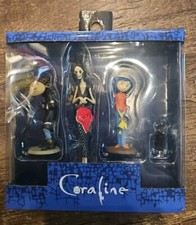 Coraline 4 Figure PVC Set Laika New in Box Fa...