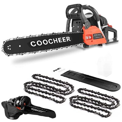 Gas Powered Chain saws 62CC 20'' 3.5HP 2-Stroke Gasoline Chain Saw w/ for Tree