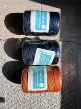 Macrame Cord 4mm x 5/32 In Diameter Blue Orange Cotton Rope Crafts