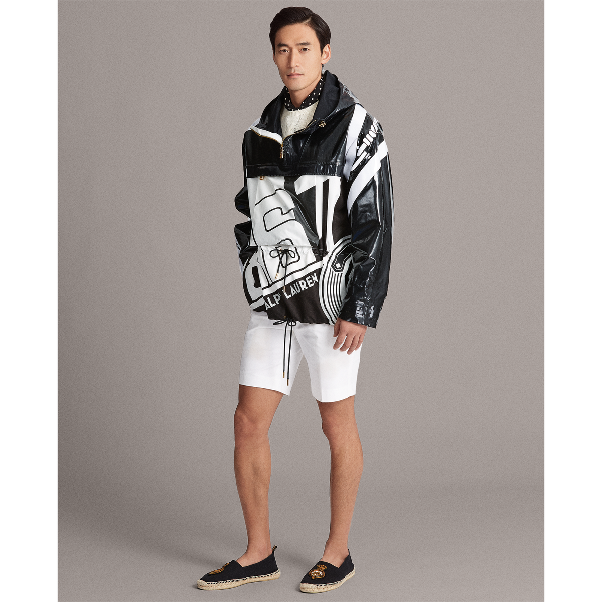 Ralph Lauren Purple Label RLX Art Deco Cap D'Antibes Anorak Runway