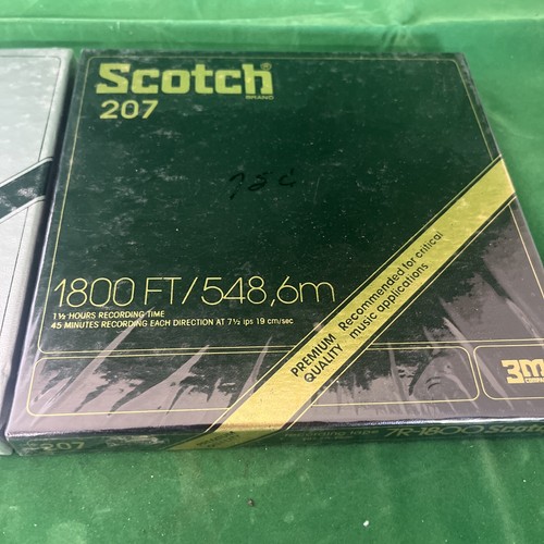 (2) Scotch 7R-1800 Dynarange Recording Tape 648,6m High Quality 1.5 Hr - Picture 3 of 6
