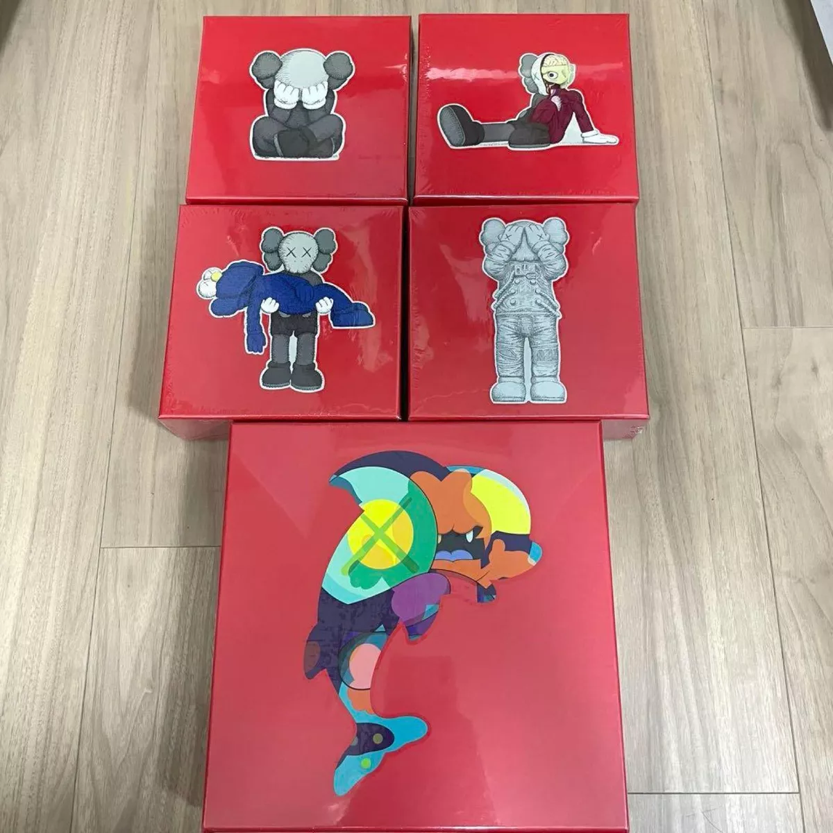 KAWS TOKYO FIRST Puzzle unopened Collector's Items Set of 5 Rare