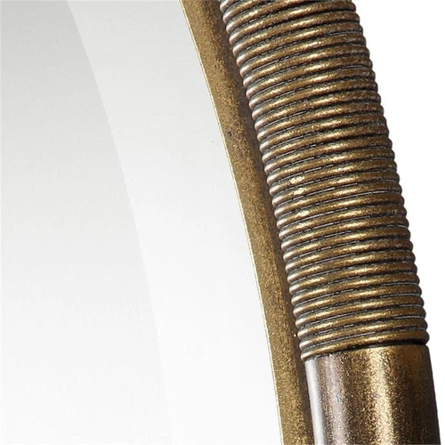 Uttermost Finnick Metal Glass and MDF Wood Decorative Mirror in Gold - Picture 3 of 4