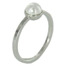 Skagen Damenring Edelstahl mit Perle antiallergisch JRSS035S7 NEU!!  F4  #1