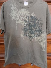 Tennessee River T-Shirt Size Large White Pocket Green 1990's USA Made Vintage