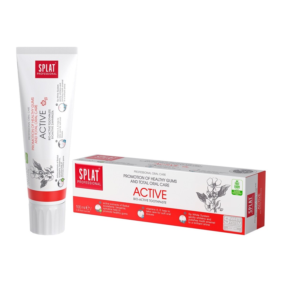 3x 100ml/3.4 oz Splat Professional Bio Active Toothpaste 3 Pack | eBay