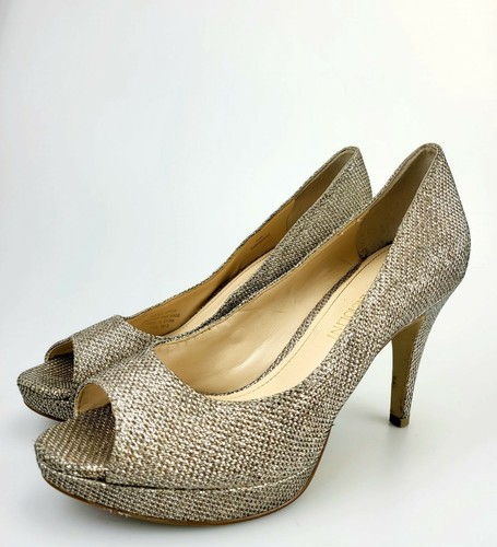 ENZO ANGIOLINI Silver Sparkle Brown 