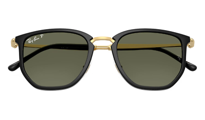 RAY-BAN RB 4451 6306/58 50-20 145 Black & Gold Sunglasses Green
