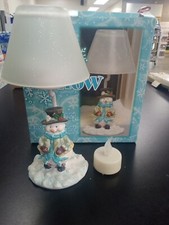 Let It Snow Tea light Candle Lamp Gift Set