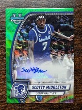 2024 Bowman U Chrome Scotty Middleton Prospect Auto Green Wave Refractor 35/85