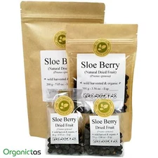 Dried Sloe Berries Prunus Spinosa Homeopathy Detox Health Benefits Blackthorn
