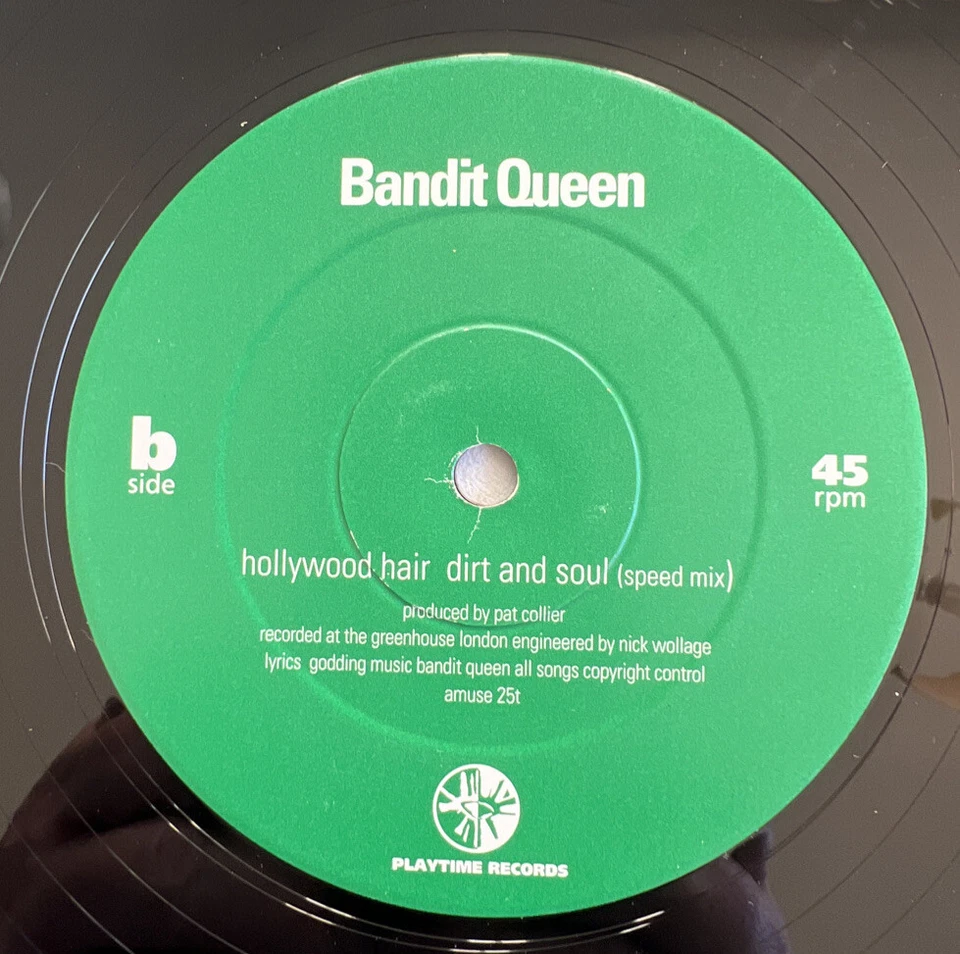 BANDIT QUEEN Miss Dandys b/W Hollywood Hair / Dirt And Soul 12" 45rpm UK 1995 EX - Imagem 3 de 4