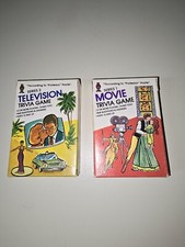Vintage Series 1 And 2 Movie Pocket Trivia Game According to Prof Hoyle 1984