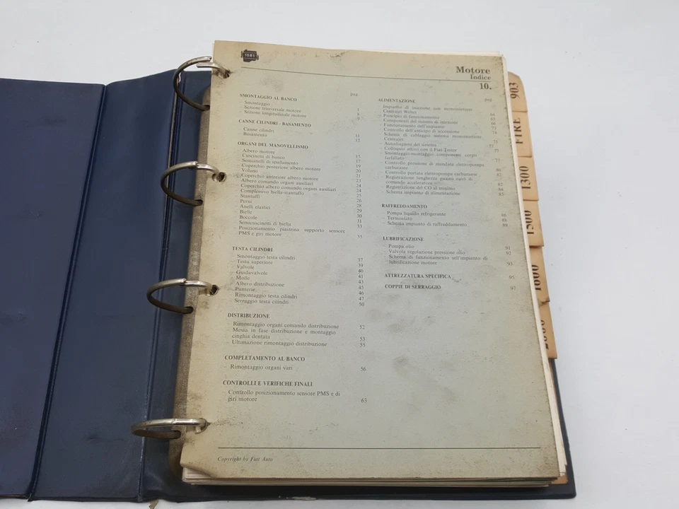 Manuale officina Lancia revisione motori benzina Delta HF 1.6 turbo Y10 fire The - Immagine 4 di 4