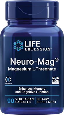 Life Extension,  Neuro-Mag Magnesium L-Threonate from 2000 mg Magtein - 90 caps