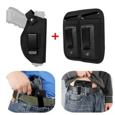 Universal Ambidextrous Belt Pistol Holster with IWB Double Gun Magazine Pouch US