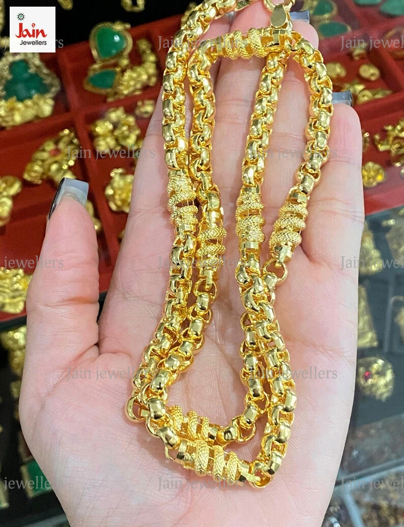 Chain Necklace in Yellow Gold, 18