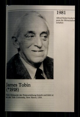 James Tobin Nobelpreisträger für Wirtschaftswissenschaften 1981 # BC 234563