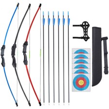 Set arco e frecce tiro con l'arco 15 libbre per bambini giovani arco caccia bersaglio regalo
