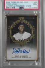 ROD CAREW Topps GILDED Collection Auto Gold Frame ONYX AUTOGRAPH PSA MINT 9 /10