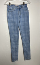 Levis 721 high rise skinny jeans womens size 26 light denim